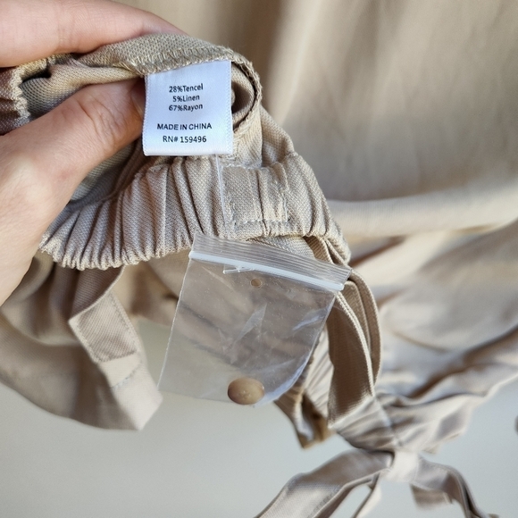 NWT Billie the Label Imogene Crop Top Linen Blend Size Large - Picture 7 of 9